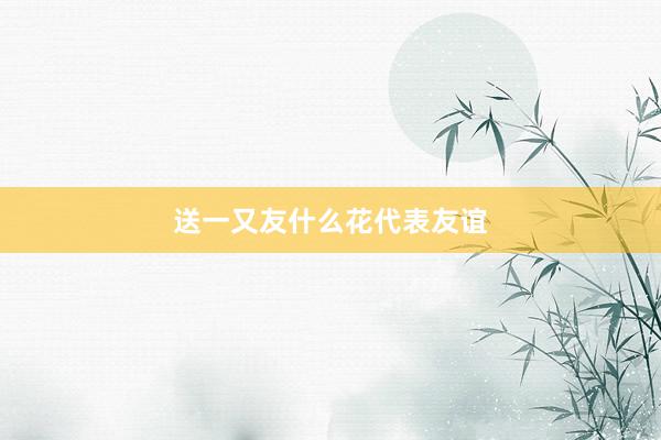 送一又友什么花代表友谊